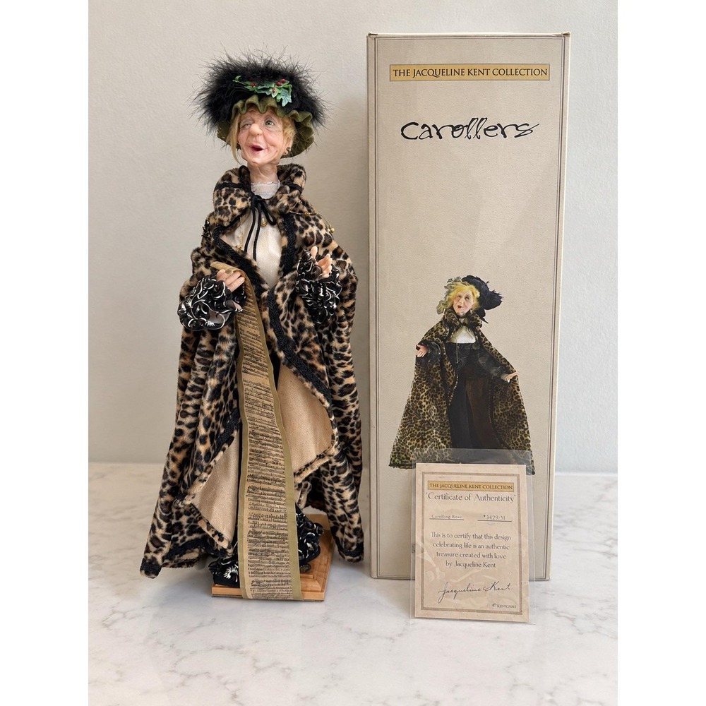 The Jacqueline Kent Collection Carollers Rambling Rose Artist Signed 342231 NEW
